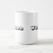 Tasses Classiques Texte Couleur Noir pour Femmes P (Centre)