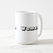 Tasses Classiques Texte Couleur Noir pour Femmes P (Devant droit)