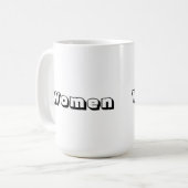 Tasses Classiques Texte Couleur Noir pour Femmes P (Devant gauche)