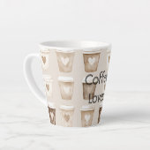 Tasses cœur café crème (Angle gauche)