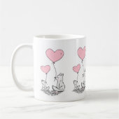 Tasses coeurs roses Foxy pour la Saint-Valentin (Gauche)