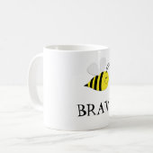 Tasses Courageux-Mignonnes de cadeau d'abeille (Devant gauche)