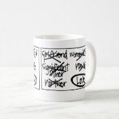 Tasses d'amie - tasses mignonnes ! (Devant droit)