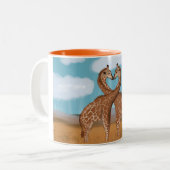 Tasses d'amour de girafes (Devant gauche)