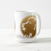 Tasses d'amoureux des chiens de tasses de café de (Devant droit)