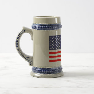 Tasses de bière de drapeau américain