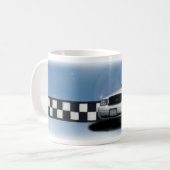 Tasses de bleu de Checkerband de peloton (Devant gauche)