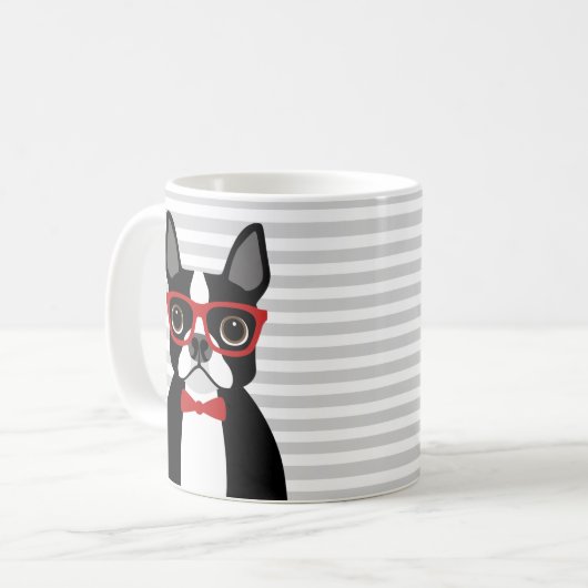 Tasses de Boston Terrier (Devant gauche)