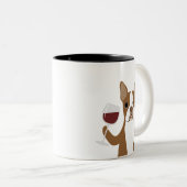 Tasses de Boston Terrier (Devant droit)