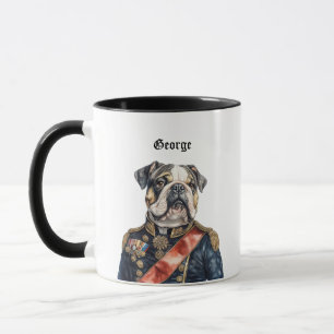 Tasses de bouledogue anglais victorien