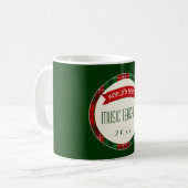 Tasses de cadeau de Noël de plaid de vacances de (Devant gauche)