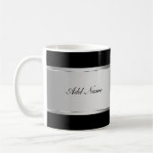 Tasses de café chiques de monogramme (Gauche)