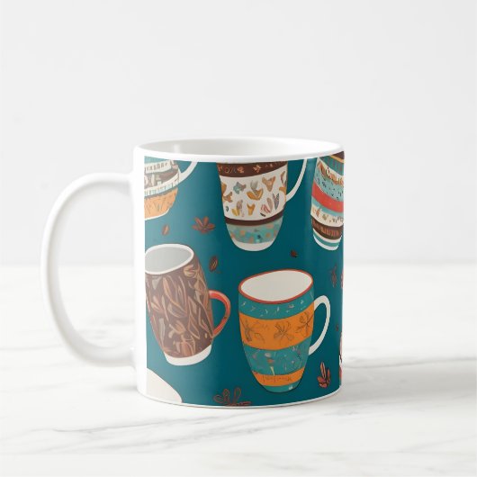 Tasses de café colorées (Gauche)