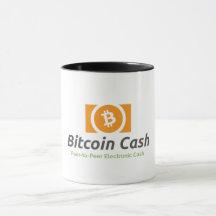 Tasses de café d'argent liquide de Bitcoin et