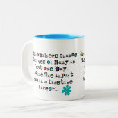 Tasses de café de citation d'assistant social (Devant gauche)