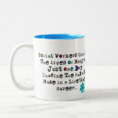 Tasses de café de citation d'assistant social (Gauche)