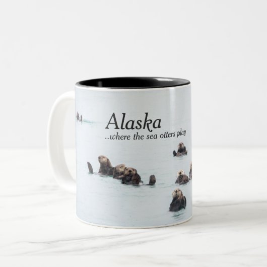 Tasses de café de l'Alaska - loutres de mer (Devant gauche)