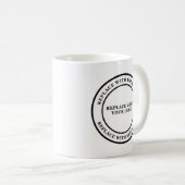 Tasses de café de logo d'affaires (Devant droit)