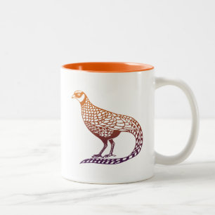 Tasses de café de paon