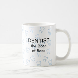 Tasses de café de thème de dentiste