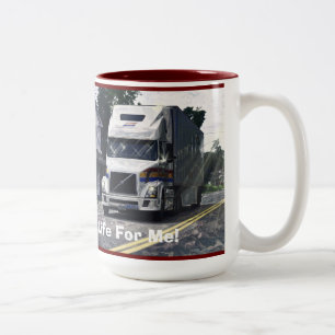 TASSES DE CAFÉ D'INSTALLATION DE CAMION BLANC DE