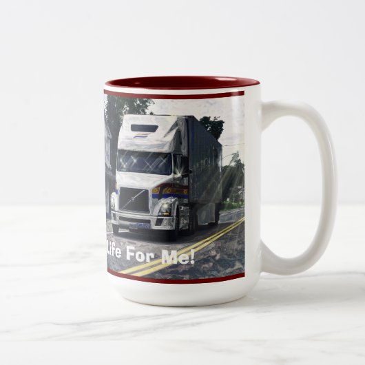 TASSES DE CAFÉ D'INSTALLATION DE CAMION BLANC DE (Droit)