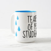 Tasses de café drôle de professeur des larmes de m (Devant gauche)