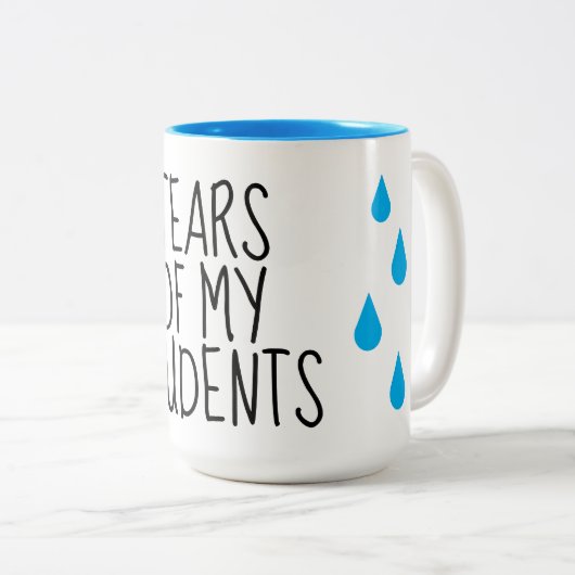 Tasses de café drôle de professeur des larmes de m (Devant droit)