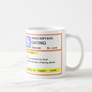 Tasses de café drôles de datation de prescription