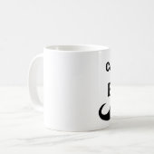 Tasses de café drôles de PATRON, moustache (Devant gauche)