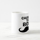 Tasses de café drôles de PATRON, moustache (Centre)