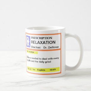 Tasses de café drôles de prescription