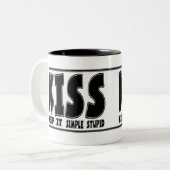 Tasses de café drôles : Principe de baiser (Devant gauche)