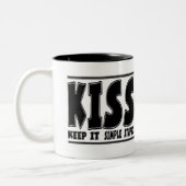 Tasses de café drôles : Principe de baiser (Gauche)