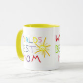 TASSES DE CAFÉ DU JOUR DE MÈRE - LA MEILLEURE (Devant gauche)