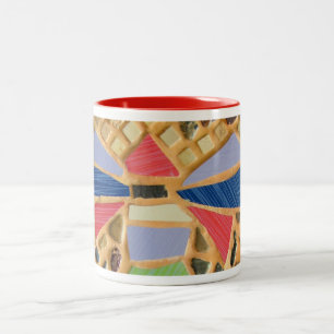 tasses de café en mosaïque