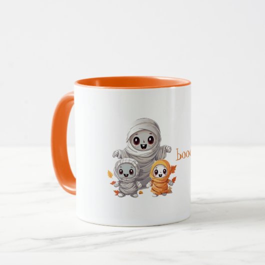 Tasses de café Mummies ensorcelantes et mignonnes (Devant gauche)