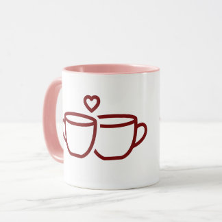 Tasses de café pour couple personnalisées Ici Amou