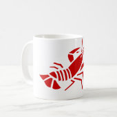 Tasses de café rouges de homard (Devant gauche)