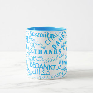 Tasses de café THANK YOU multilingues Cadeau