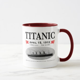 Tasses de café titaniques de bateau de fantôme,