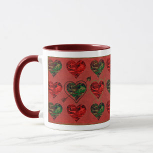 Tasses de camouflage militaire de la Saint-Valenti