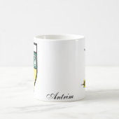 Tasses de carte et de crête d'Antrim du comté (Centre)