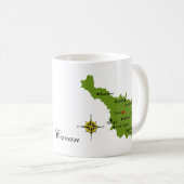 Tasses de carte et de crête de Cavan du comté (Devant droit)