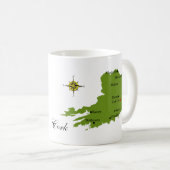 Tasses de carte et de crête de liège du comté (Devant droit)