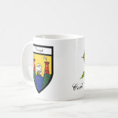 Tasses de carte et de crête de liège du comté (Devant gauche)