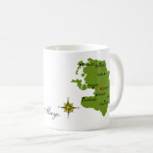 Tasses de carte et de crête de Mayo du comté (Devant droit)