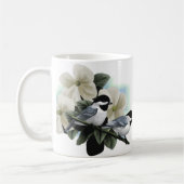 Tasses de chickadee couvertes par noir (Gauche)