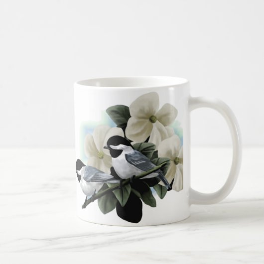 Tasses de chickadee couvertes par noir (Droite)