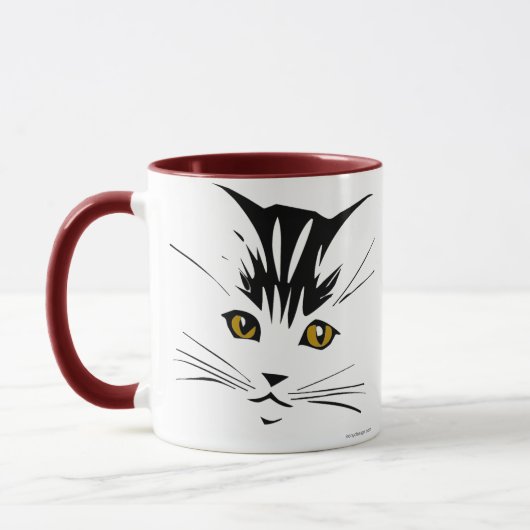 Tasses de conception d'art de chat (Gauche)